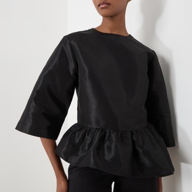 Crispy Peplum Blouse