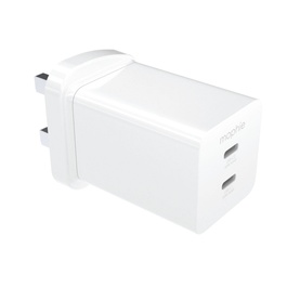 Essentials Duel USB-C 50w Plug White