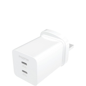 Essentials Duel USB-C 50w Plug White