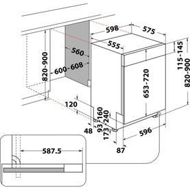 Semi Integrated Dishwasher