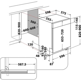 Semi Integrated Dishwasher