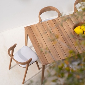 Bok Outdoor Dining Table 200x100cm Teak Rectangular