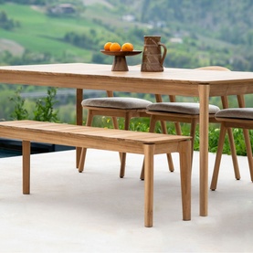 Bok Outdoor Dining Table 200x100cm Teak Rectangular