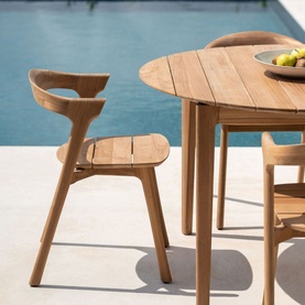 Bok Outdoor Dining Table 125cm Teak Round