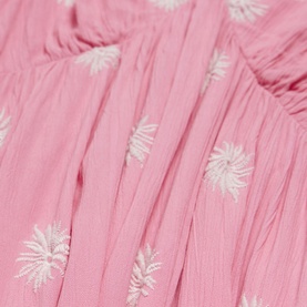 Floral Embroidered Flared Dress