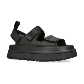 GoldenGlow Flatform Sandals