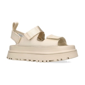 GoldenGlow Flatform Sandals