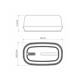 Polypropylene Butter Dish