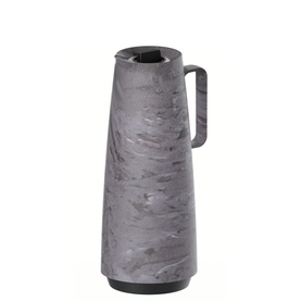 Thermal Flask with Interior Glass Container - Grey