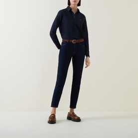 Logo-Embroidered Denim Shirt