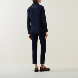 Logo-Embroidered Denim Shirt