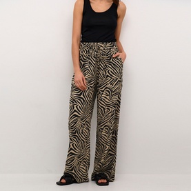 Milia Printed Mid-Rise Wide-Leg Trousers