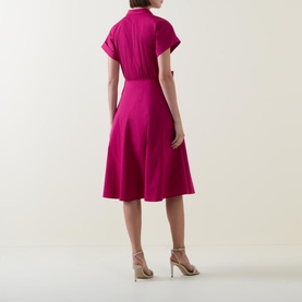 Bow-Detail Shirt Dress