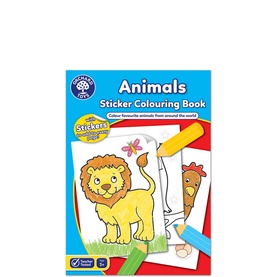 Animals Sticker Colouring Book