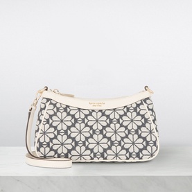 Flower Jacquard Shoulder Bag