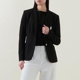 Anfisa Logo Single-Breasted Blazer