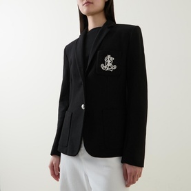 Anfisa Logo Single-Breasted Blazer