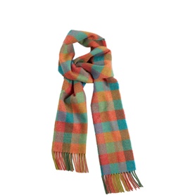 Multi-Colour Check Lambswool Scarf