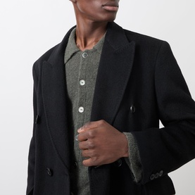 Whale Double-Breasted Overcoat