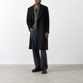Whale Double-Breasted Overcoat