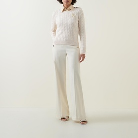 Montiva Logo Cable-Knit Sweater