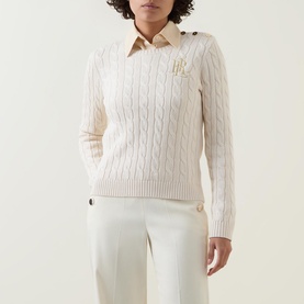 Montiva Logo Cable-Knit Sweater