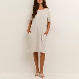 Liny Side-Pocket Casual Dress