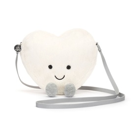 Amuseables Cream Heart Bag 17cm