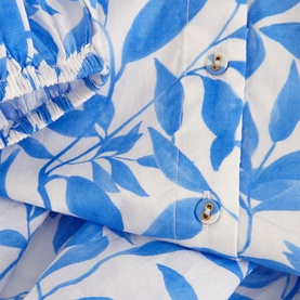 Hermoine Leaf Print Shirt Dress