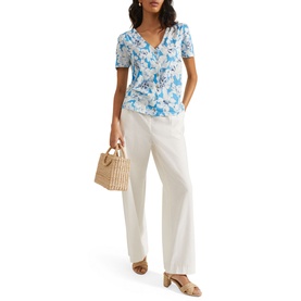 Lorenna Floral Print Blouse
