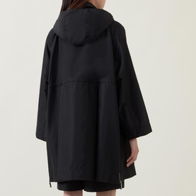 Drawstring-Waist Parka Coat