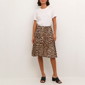 Amber High-Rise Leopard Skirt