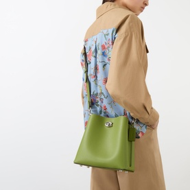 Willow Leather Bucket Bag