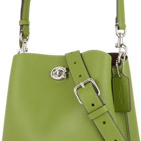 Willow Leather Bucket Bag