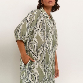 Elio Printed Shirt Dress