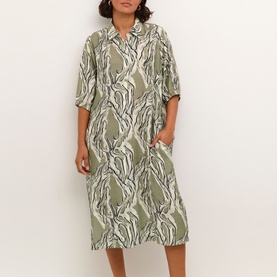 Elio Printed Shirt Dress