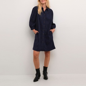 Eve Corduroy Mini Shirt Dress