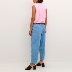 Louise High-Rise Regular Fit Denim Trousers