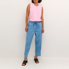 Louise High-Rise Regular Fit Denim Trousers