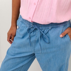 Louise High-Rise Regular Fit Denim Trousers