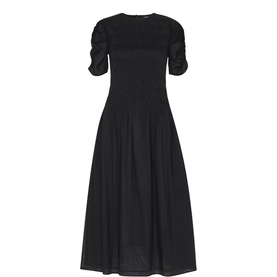 Avery Smocked Flared Dress