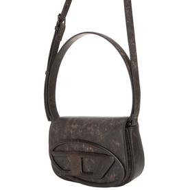 D Logo Marble Shoulder Bag