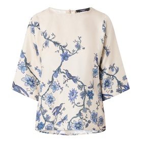 Filippo Floral Silk Blouse