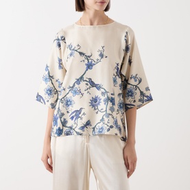 Filippo Floral Silk Blouse