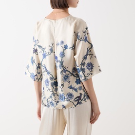 Filippo Floral Silk Blouse