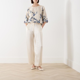Filippo Floral Silk Blouse