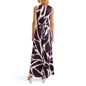 Palmer Leaf Flared Dress