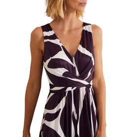 Palmer Leaf Flared Dress