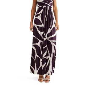Palmer Leaf Flared Dress