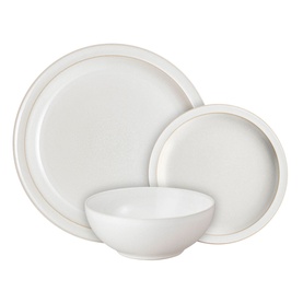 Cotton White 12-Piece Tableware Set 
